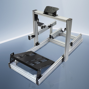 JBR 1012AL High Quality Aluminum Alloy Car Driving Video Game Wheel Stand Static Racing Simulator