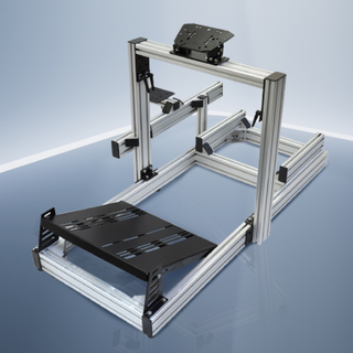 JBR 1012AL High Quality Aluminum Alloy Car Driving Video Game Wheel Stand Static Racing Simulator